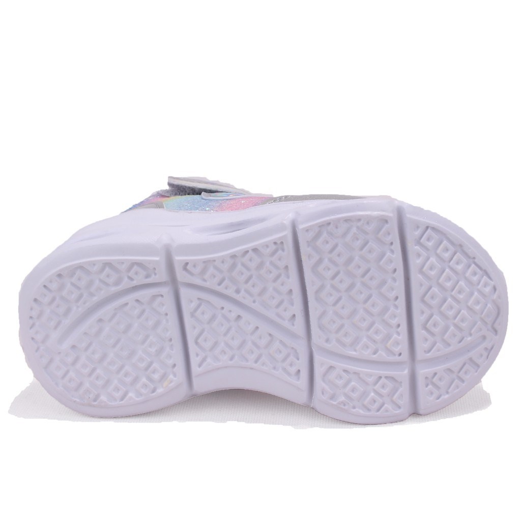 Vicco Poni 946B25K430 Gümüş Ortopedik Işıklı Kız Bebe Spor Bot