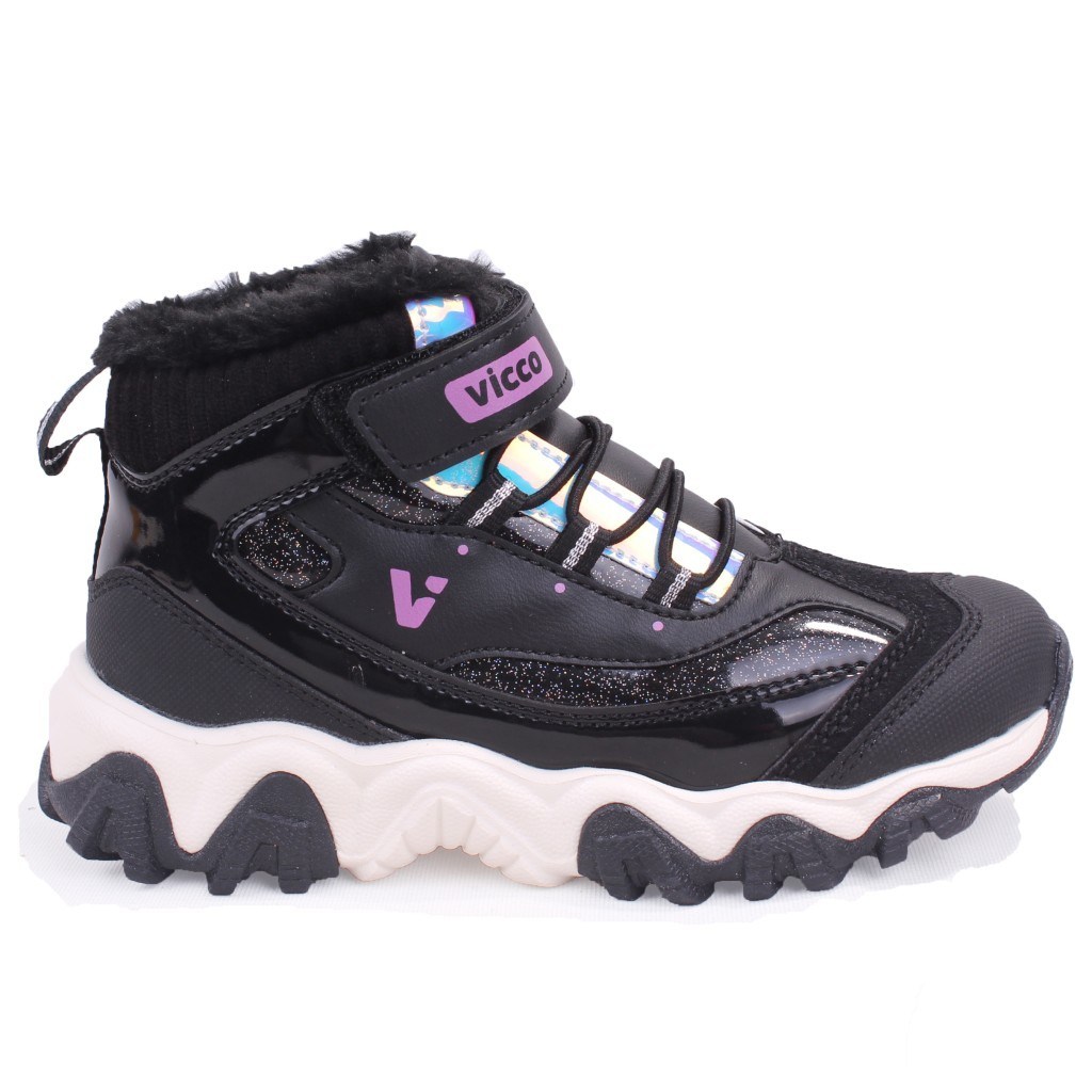 Vicco Radus 946F25K423 Siyah Ortopedik Günlük Kız Çocuk Spor Bot