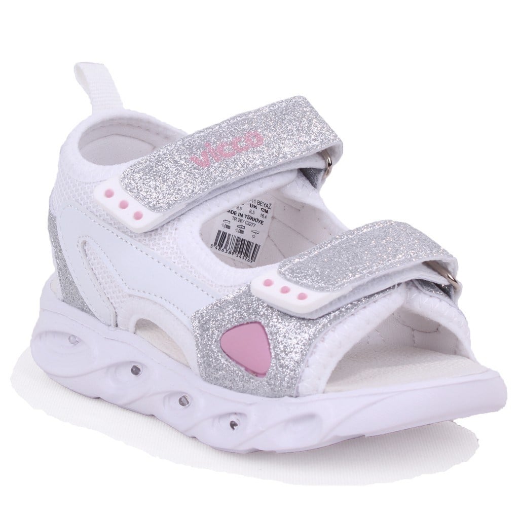 Vicco Roy 332P21Y189 Beyaz Ortopedik Günlük Kız Çocuk Spor Sandalet