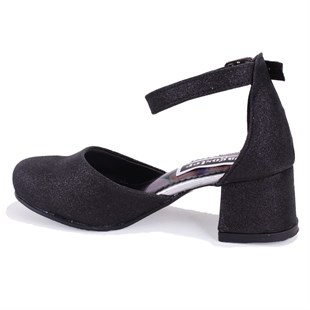 Dagoster DJA76-YB101KY Siyah Ortopedik  Kız Çocuk Abiye Ayakkabı