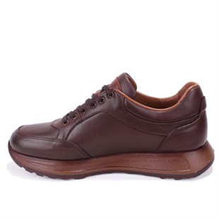 Dagoster DMA08-1992 Kahve Ortopedik Günlük Erkek Deri Ayakkabı