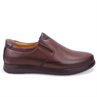 Dagoster DMA08-429 Taba Ortopedik Günlük Erkek Deri Ayakkabı