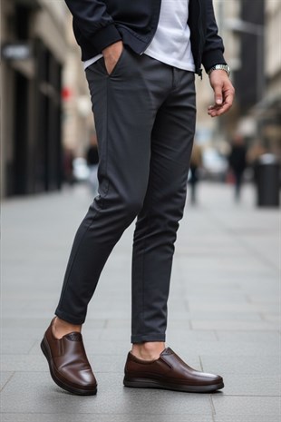 Dagoster DMA08-429 Taba Ortopedik Günlük Erkek Deri Ayakkabı