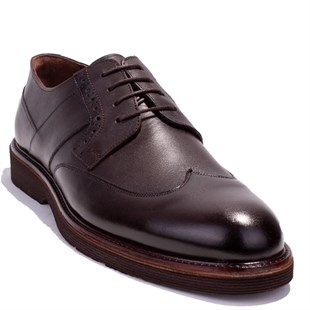 Dagoster DMA08-621 Kahve Ortopedik Klasik  Erkek Deri Ayakkabı