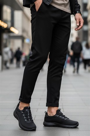 Dagoster DMA75-26107 Siyah Ortopedik Günlük Erkek  Spor Ayakkabı