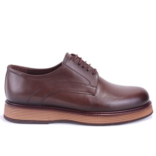 Dagoster DMA78-20801 Kahve Ortopedik Klasik Spor Erkek Deri Ayakkabı