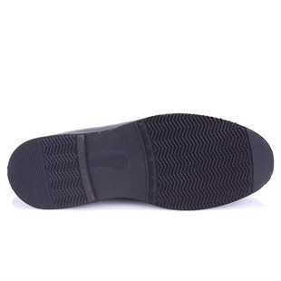 Dagoster DMA78-20823 Siyah Ortopedik Klasik Spor Erkek Deri Ayakkabı