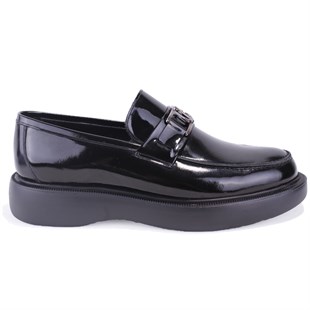 Dagoster DMA78-9540 Siyah Rugan Ortopedik Klasik Spor Erkek Deri Ayakkabı