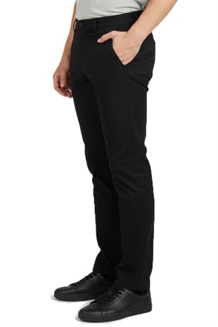 Dagoster DMG23-3668 Siyah Normal Bel Dar Paça Slim Fit  Erkek  Pantolon