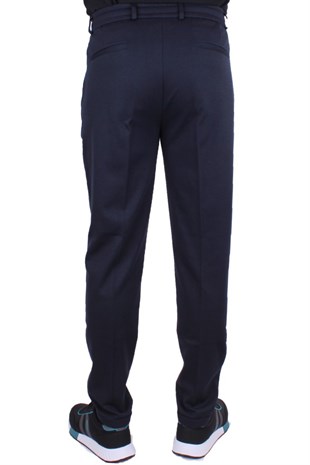 Dagoster DMG23-611275 Lacivert Normal Bel Double Paça Flota Cepli Erkek  Pantolon