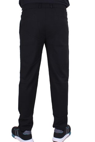 Dagoster DMG23-611275 Siyah Normal Bel Double Paça Flota Cepli Erkek  Pantolon