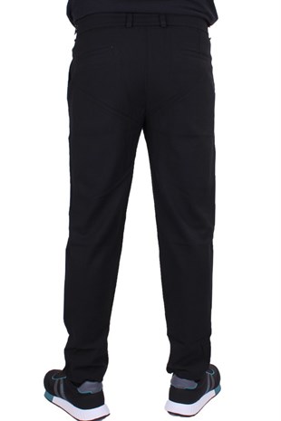 Dagoster DMG23-619712 Siyah Normal Bel Düz Paça Jogger Erkek  Pantolon
