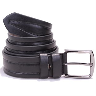 Dagoster DMK26-351 Siyah 4 cm Suni Deri Erkek Kemer