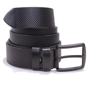Dagoster DMK26-353 Siyah 4 cm Suni Deri Erkek Kemer