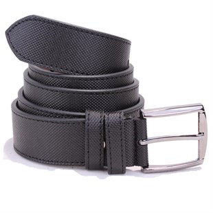 Dagoster DMK26-354 Siyah 4 cm Suni Deri Erkek Kemer