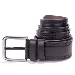 Dagoster DMK26-455 Siyah 4.5 cm Suni Deri Erkek Kemer