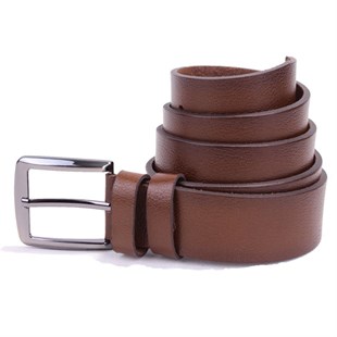 Dagoster DMK26-463DG Açık Kahve 4.5 cm Hakiki Deri Erkek Kemer