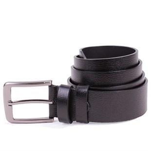 Dagoster DMK26-464DG Siyah 4 cm Hakiki Deri Erkek Kemer