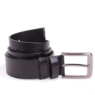 Dagoster DMK26-464DG Siyah 4 cm Hakiki Deri Erkek Kemer