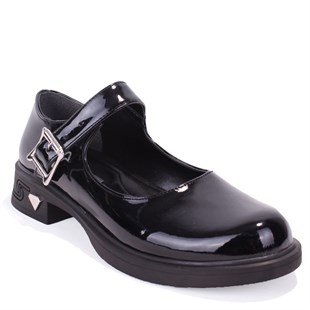 Dagoster DZA07-1004V01 Siyah Rugan Günlük Loafer  Kadın Ayakkabı