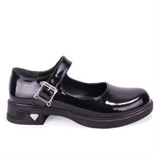 Dagoster DZA07-1004V01 Siyah Rugan Günlük Loafer  Kadın Ayakkabı