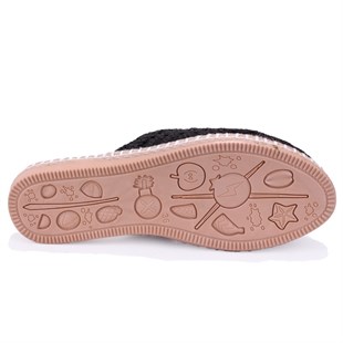 Dagoster DZA07-1155121 Siyah Triko Spor Kadın Terlik