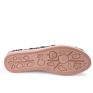 Dagoster DZA07-115526380 Siyah Triko Günlük Espadril Kadın Ayakkabı