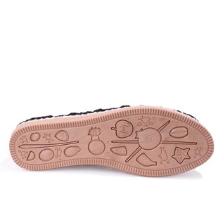 Dagoster DZA07-115526380 Siyah Triko Günlük Espadril Kadın Ayakkabı