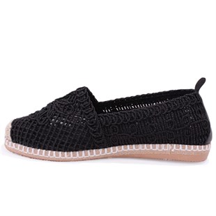 Dagoster DZA07-115526703 Siyah Triko Günlük Espadril Kadın Ayakkabı