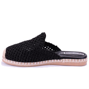 Dagoster DZA07-1155999 Siyah Triko Spor Kadın Terlik