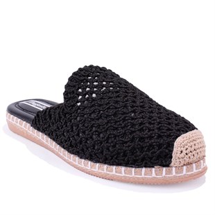 Dagoster DZA07-1155999 Siyah Triko Spor Kadın Terlik