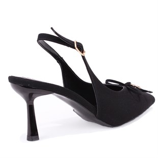 Dagoster DZA07-12042727 Siyah 8 cm İnce Topuklu Abiye Kadın Ayakkabı