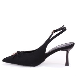 Dagoster DZA07-12042727 Siyah 8 cm İnce Topuklu Abiye Kadın Ayakkabı