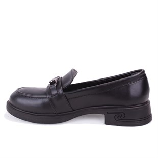 Dagoster DZA07-1270302 Siyah Günlük Loafer  Kadın Ayakkabı