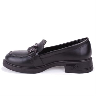 Dagoster DZA07-1270309 Siyah Günlük Loafer  Kadın Ayakkabı