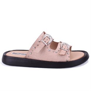 Dagoster DZA07-1290804 Nut Süet Ortopedik Günlük Spor Kadın Terlik