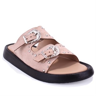 Dagoster DZA07-1290804 Nut Süet Ortopedik Günlük Spor Kadın Terlik