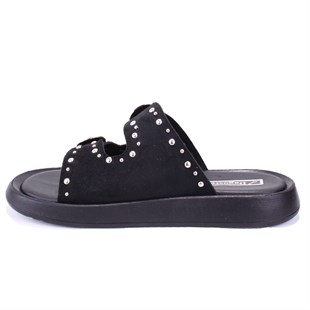 Dagoster DZA07-1290804 Siyah Ortopedik Günlük Spor Kadın Terlik