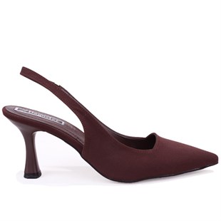 Dagoster DZA07-1296052 Kahve 7,5 cm İnce Topuklu Klasik Kadın Ayakkabı