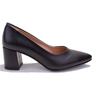 Dagoster DZA07-2681154 Siyah Stiletto Topuklu Kadın Ayakkabı