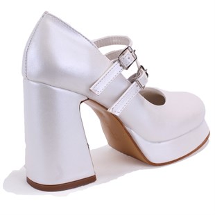 Dagoster DZA07-337566 Sedef  Platform Topuklu  Kadın Ayakkabı