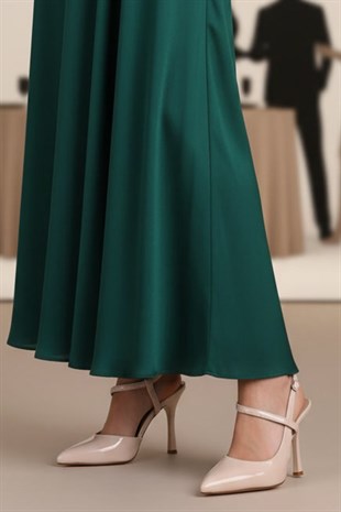 Dagoster DZA07-388402 Ten Rugan İnce Topuklu Klasik Kadın Ayakkabı