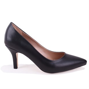 Dagoster DZA07-388412 Siyah Stiletto Topuklu Kadın Ayakkabı