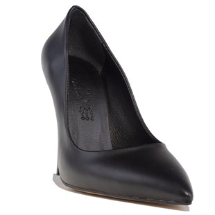 Dagoster DZA07-388460 Siyah 10,5 cm İnce Topuklu Stiletto Kadın Ayakkabı