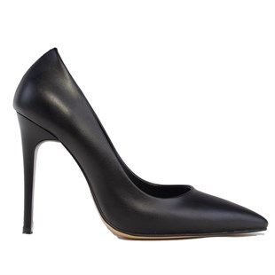 Dagoster DZA07-388460 Siyah 10,5 cm İnce Topuklu Stiletto Kadın Ayakkabı