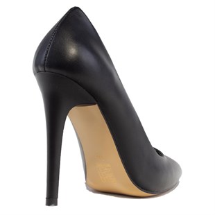 Dagoster DZA07-388460 Siyah 10,5 cm İnce Topuklu Stiletto Kadın Ayakkabı