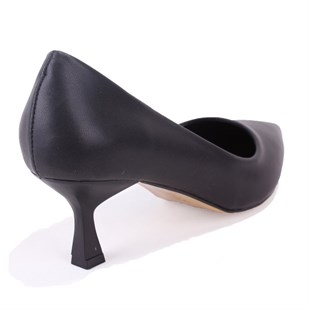 Dagoster DZA07-388499 Siyah 6 cm İnce Topuklu Stiletto Kadın Ayakkabı