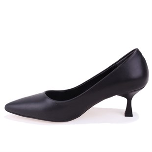 Dagoster DZA07-388499 Siyah 6 cm İnce Topuklu Stiletto Kadın Ayakkabı