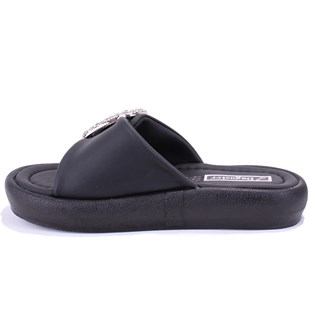 Dagoster DZA07-889033 Siyah Ortopedik Günlük Spor Kadın Terlik