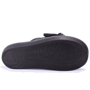 Dagoster DZA07-889033 Siyah Ortopedik Günlük Spor Kadın Terlik